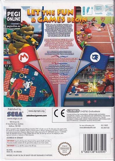 Mario & Sonic at the Beijing 2008 Olympic Games - Wii (B Grade) (Genbrug)